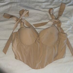 Elegant Tan Women's Bustier